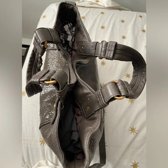 Marc By Marc Jacobs Patent Leather  Satchel Crossbody Handbag Purse - Picture 7 of 13